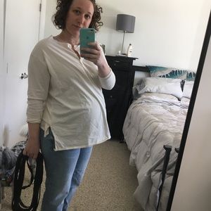 Storq Maternity 3/4-Sleeve Henley